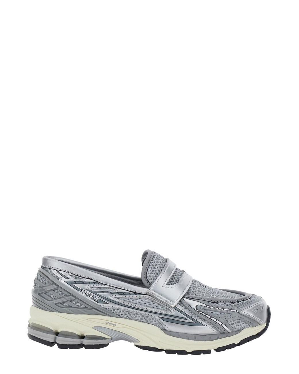 New Balance White 'Lifestyle' Colored Sneakers With Rubber Sole And L