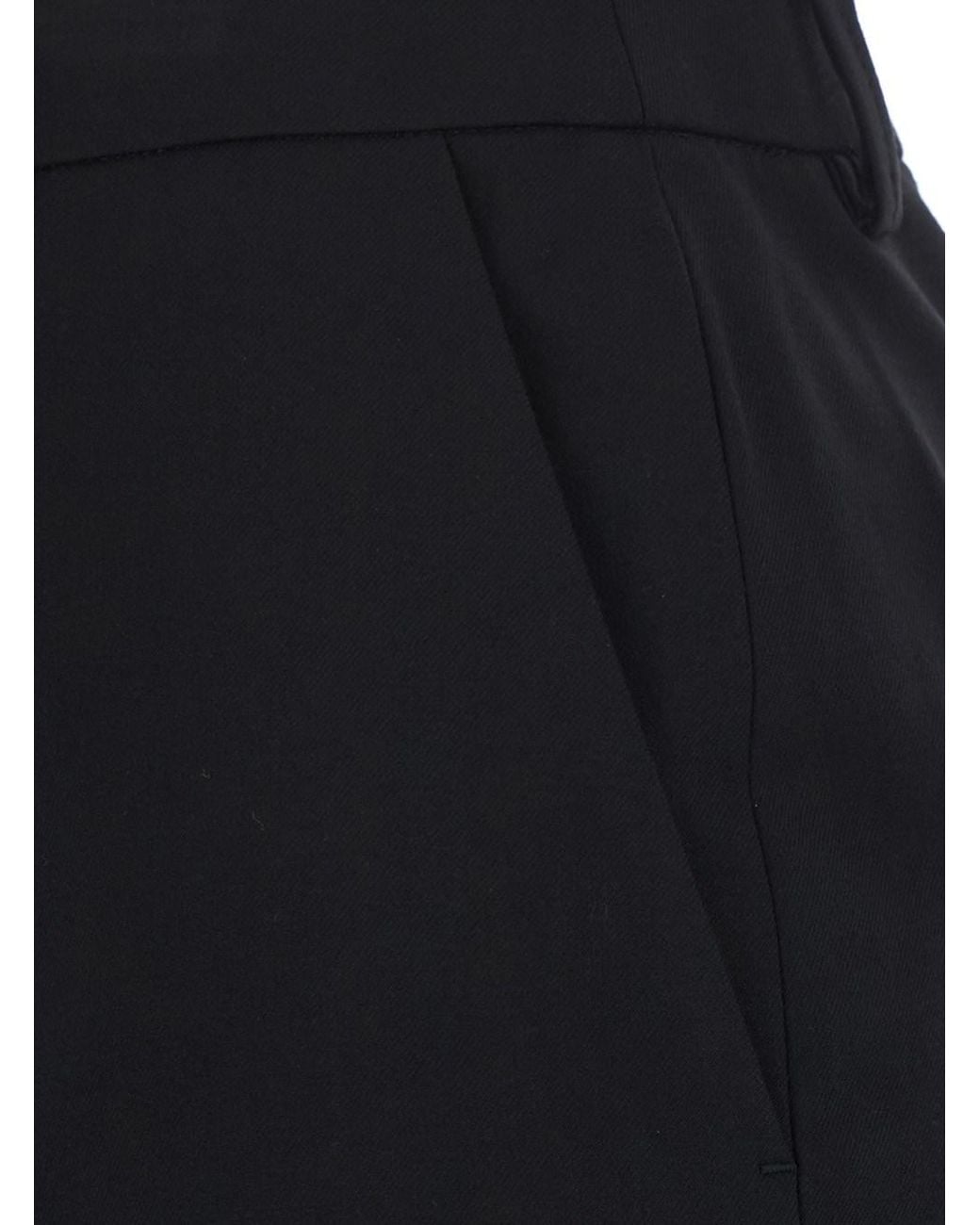 DUNST Black Long Skirt With Belt Loops And Back Slit