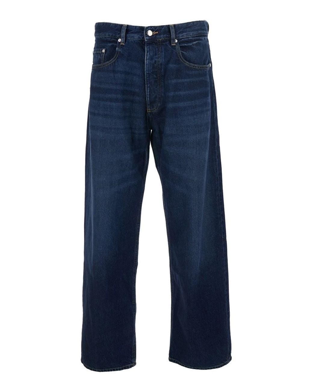 ICON DENIM Blue 'Will' 5-Pocket Jeans With Logo Patch for men