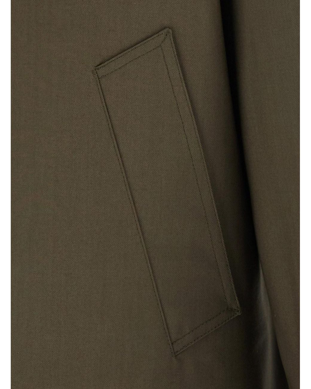 Fendi Green Jacket With Drawstring Hood for men