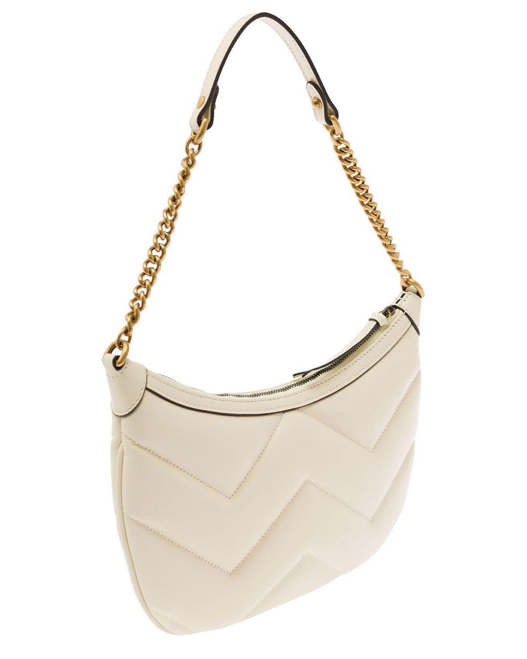 Gucci Natural 'Small Gg Marmont' Shoulder Bag