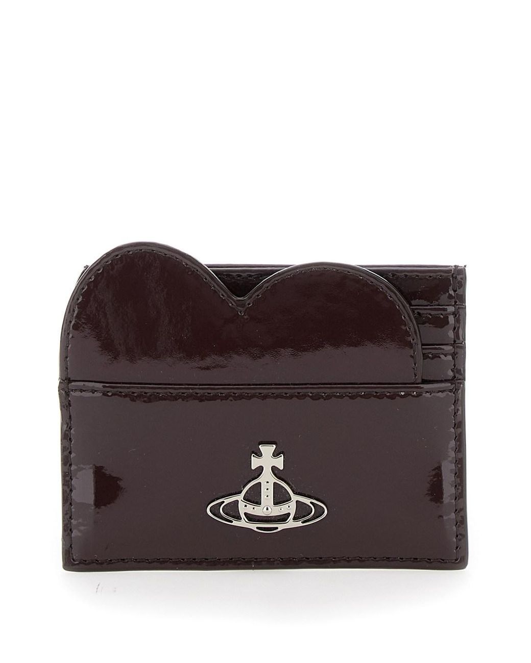 Vivienne Westwood Heart Card Holder in Brown | Lyst