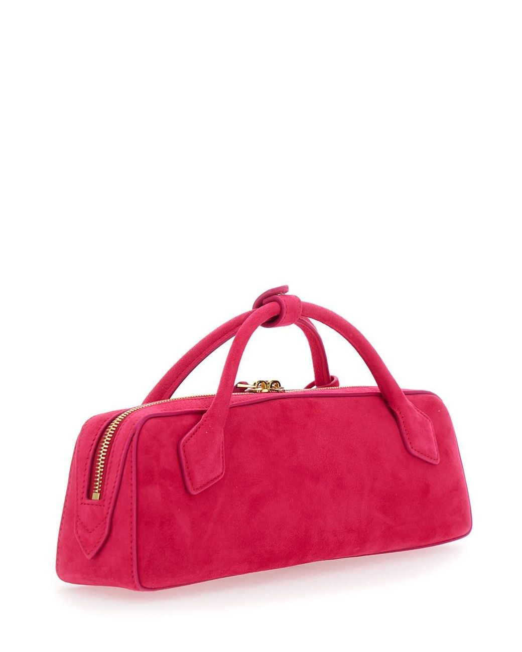 Alaïa Pink Teckel Clutch With Leather Details And Fuchsia Color For