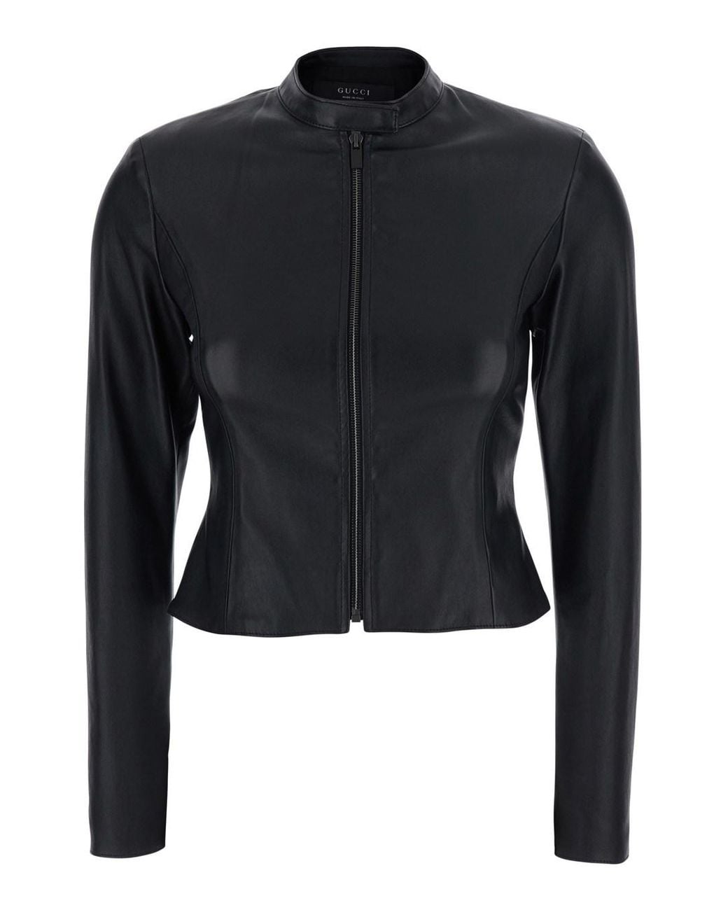Gucci Blue Short Jacket With High Neck
