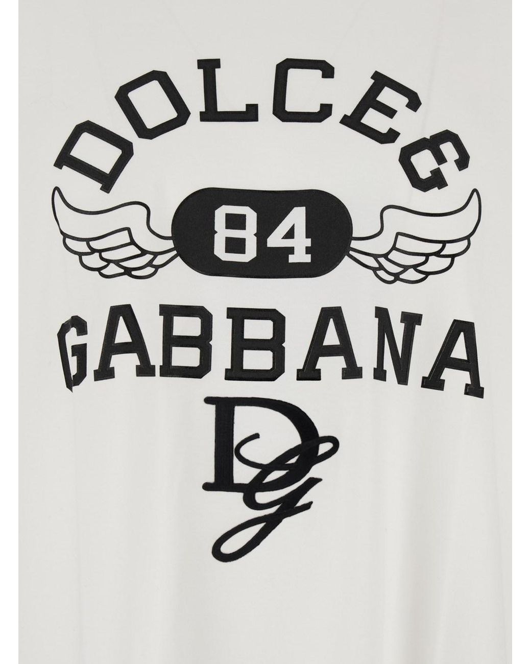 Dolce & Gabbana White Cotton T-Shirt for men