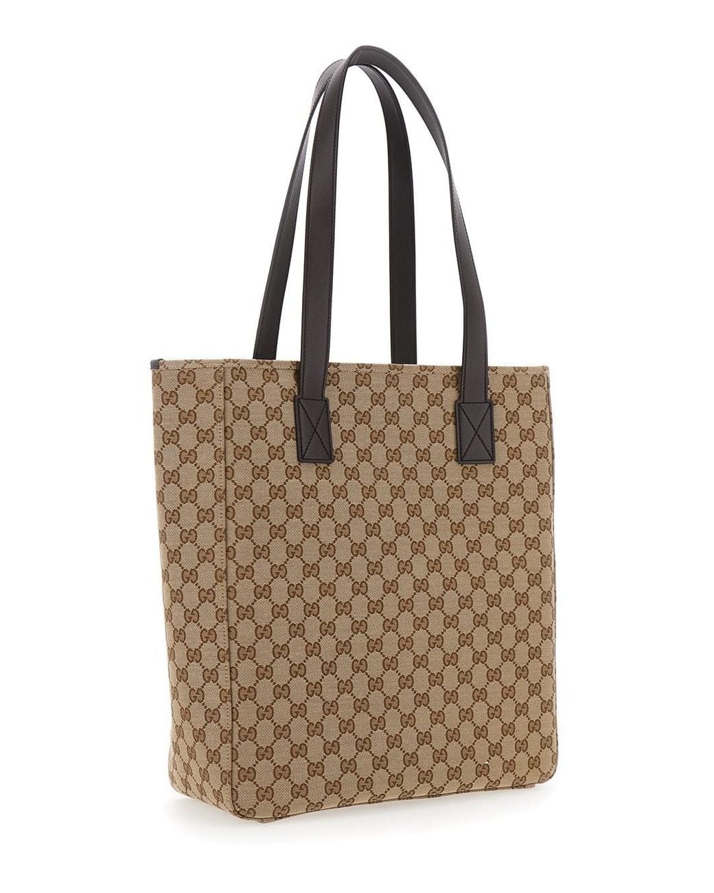 Gucci Natural Tote Bag With Two Top Leather Handles And Front Zip Pocket for men