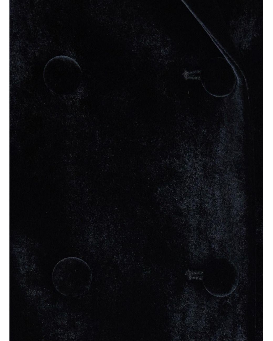 P.A.R.O.S.H. Black P.A.R.O..H. Double-Breasted Velvet Blazer Viscose Blazers