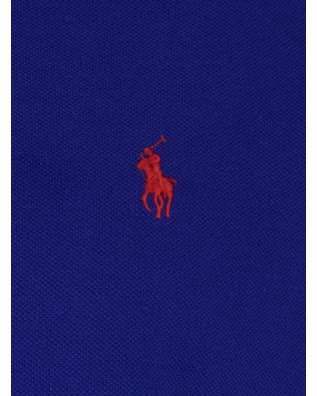 Polo Ralph Lauren Blue "Regular Fit" Polo Shirt With Pony Detail On The Front for men