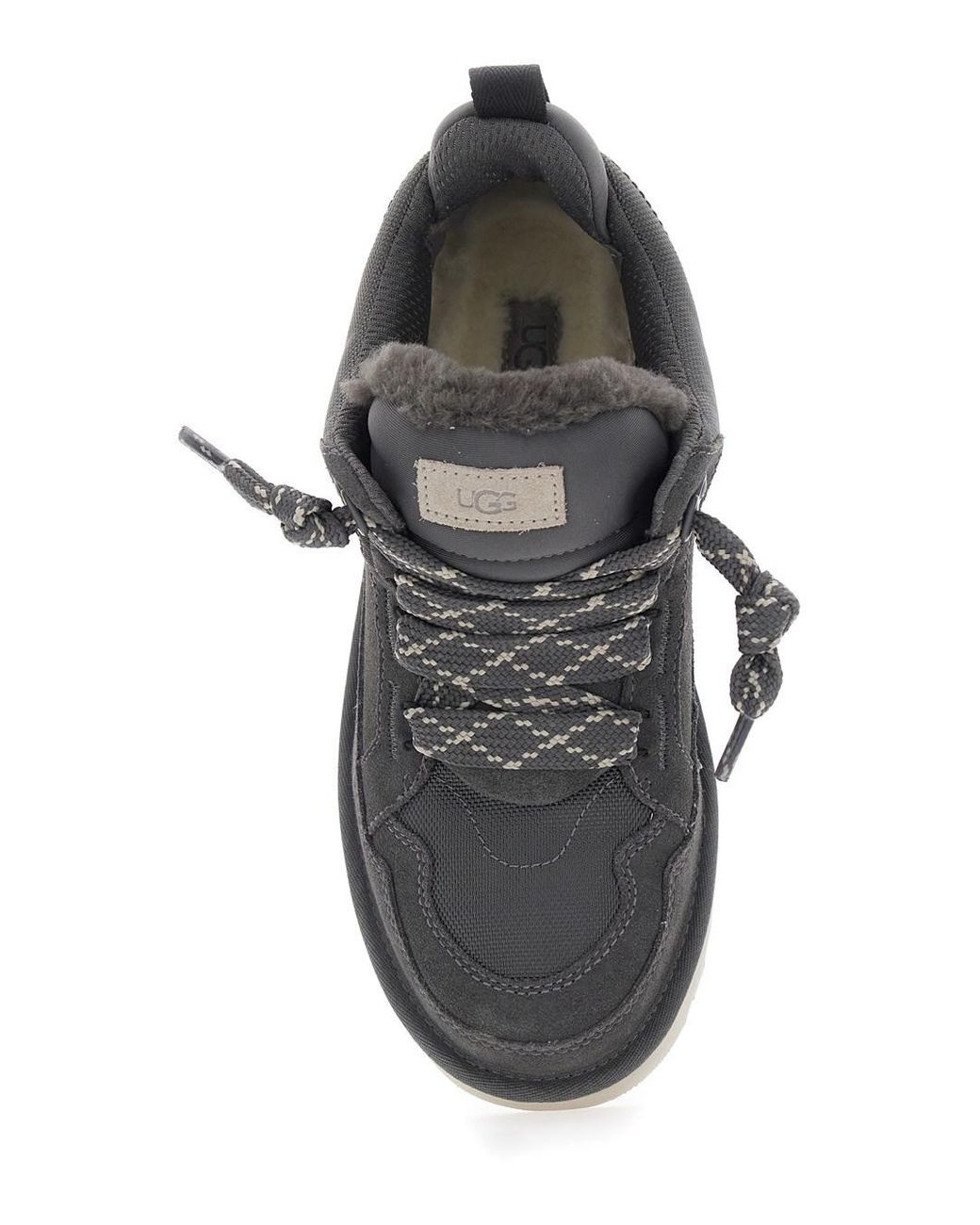 Ugg Gray Low Top Sneaker With Logo Patch On The Tongue for men