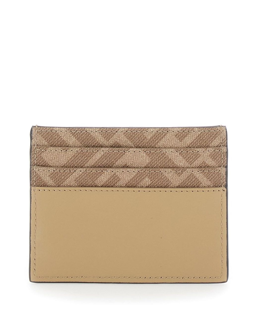 Fendi Natural Card Holder With Ff Plaque On The Front for men