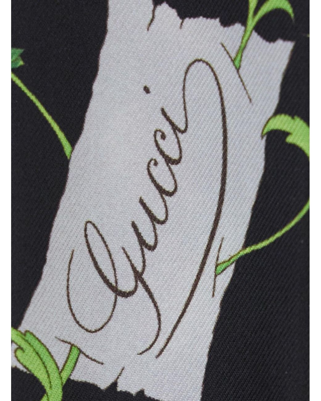 Gucci Multicolor Scarf With Floral Print