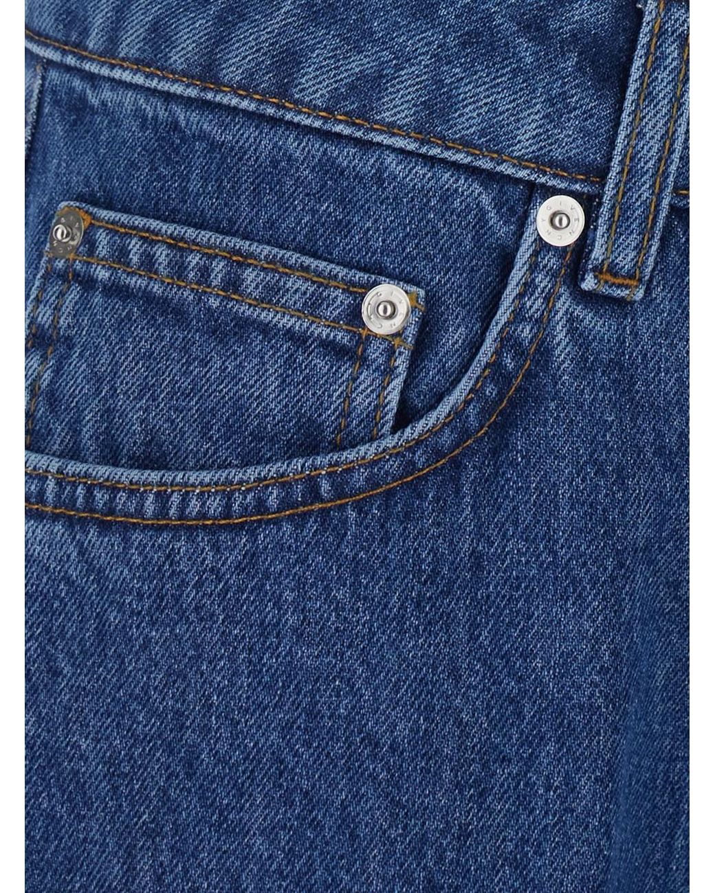 Givenchy Blue Jeans Wide-Leg Denim
