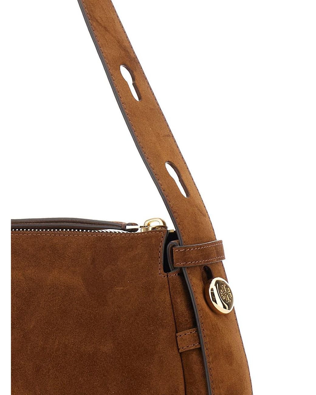 Borsa A Spalla 'Romy' Contracolla Regolabile di Tory Burch in Brown