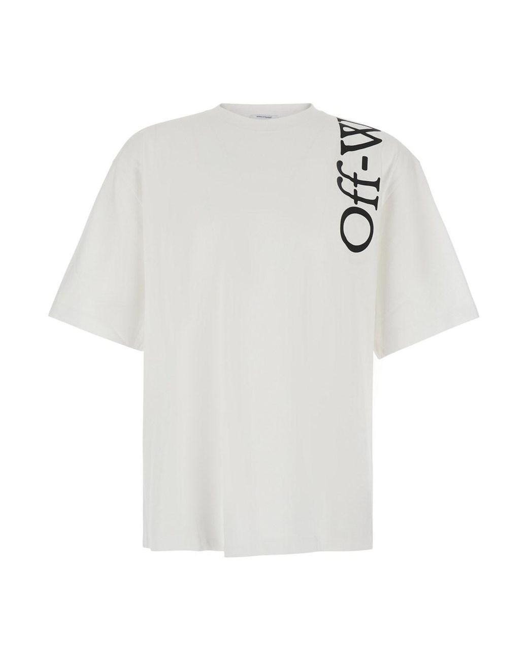 Off-White c/o Virgil Abloh White Crew Neck T-Shirt With Logo Lettering for men
