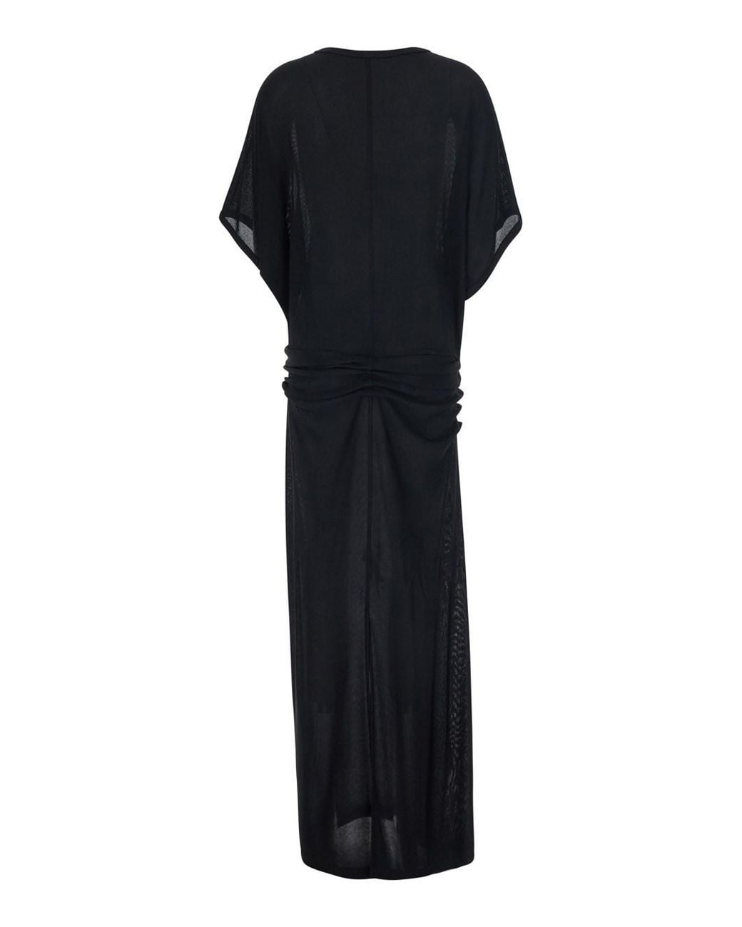 The Row Black 'Delyra' Long Dress With Draping