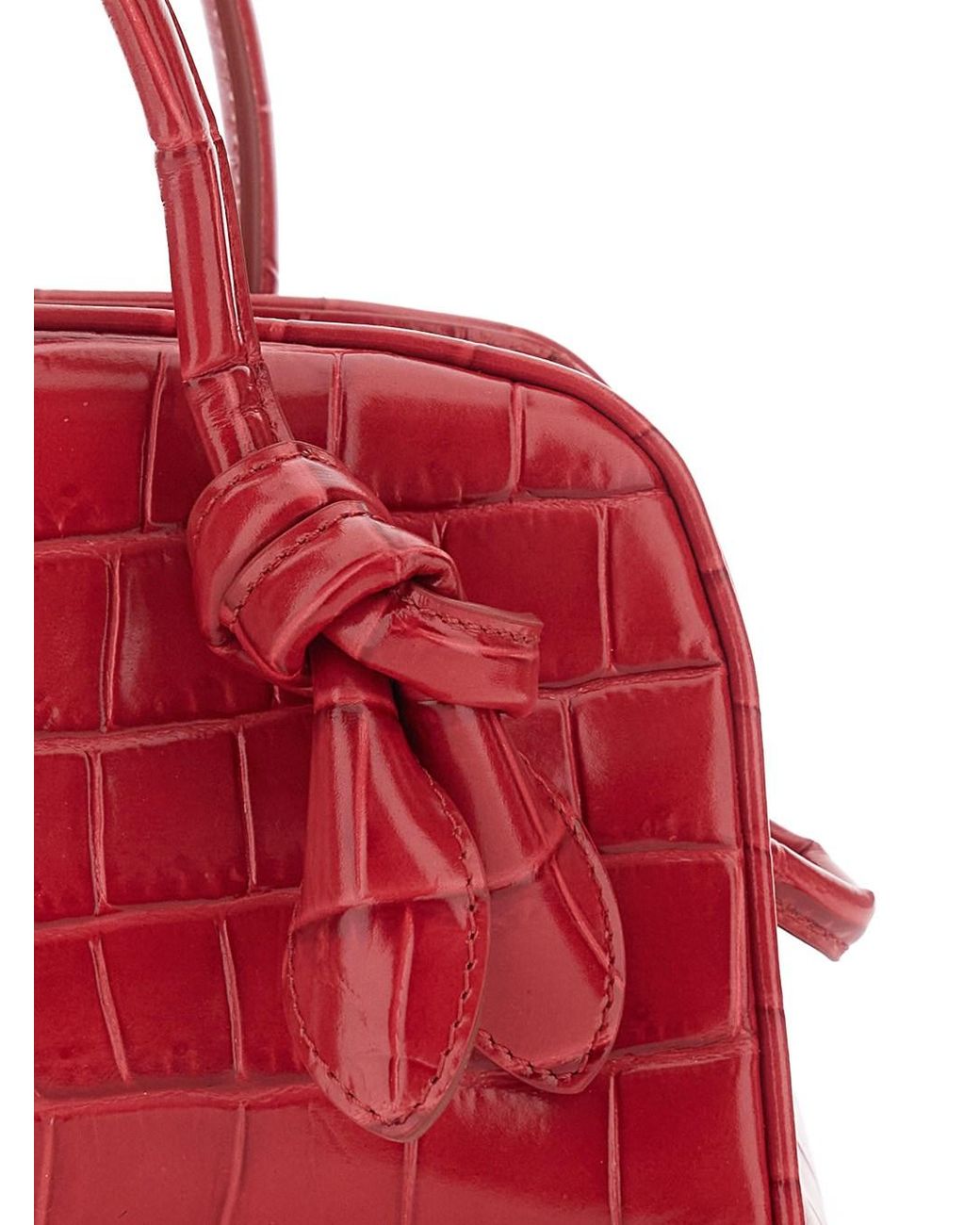 Jacquemus Red 'Le Petit Turismo' Handbag With Adjustable And Removable