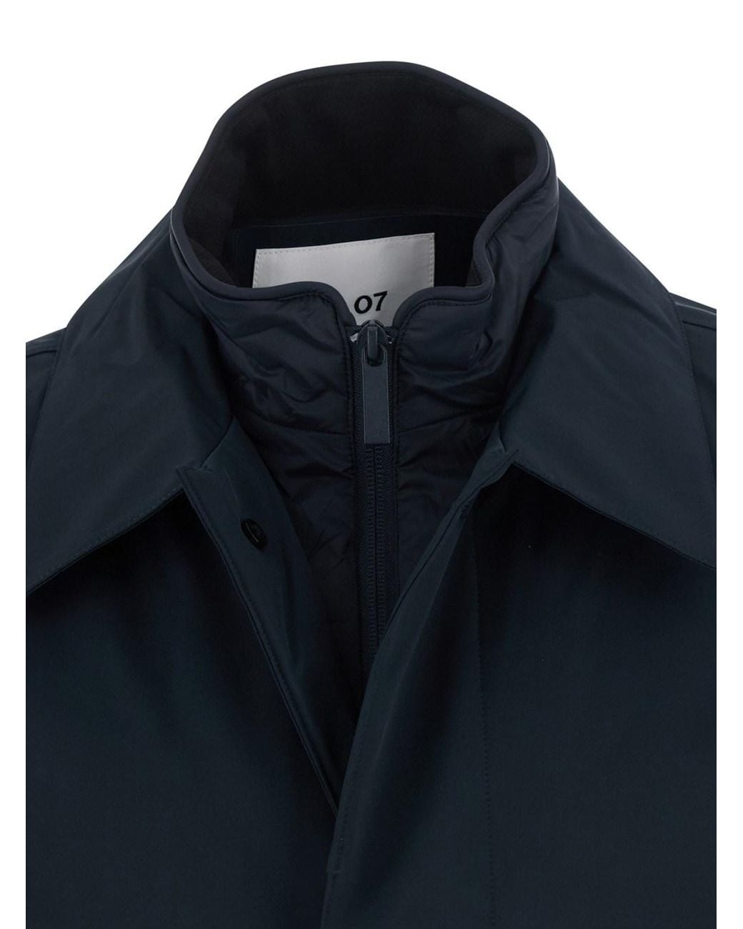 NN07 Blue Nylon Jacket for men