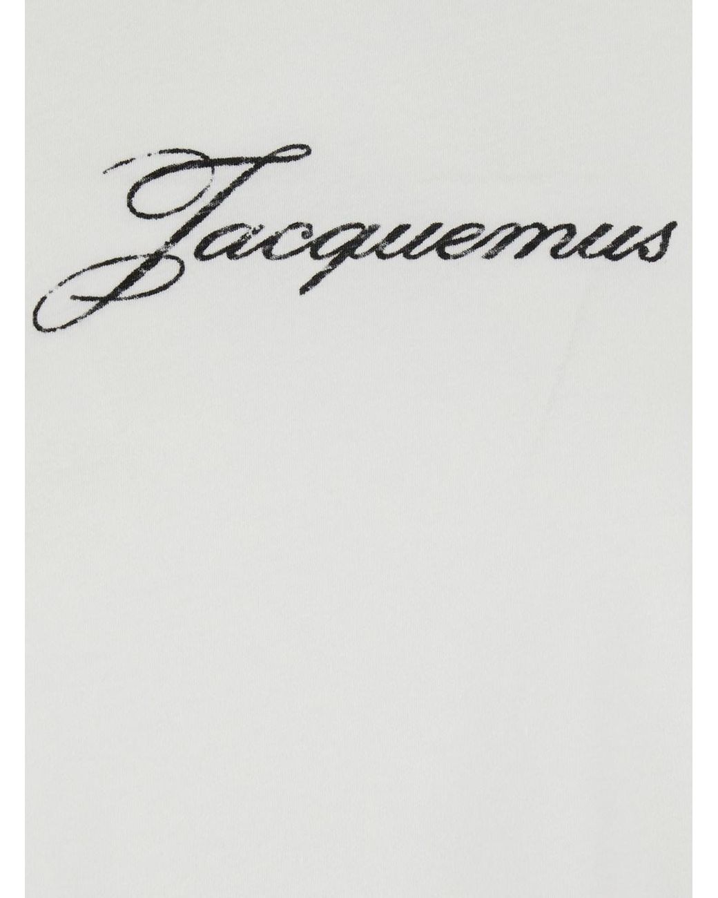 Jacquemus White T-Shirt With Round Neck