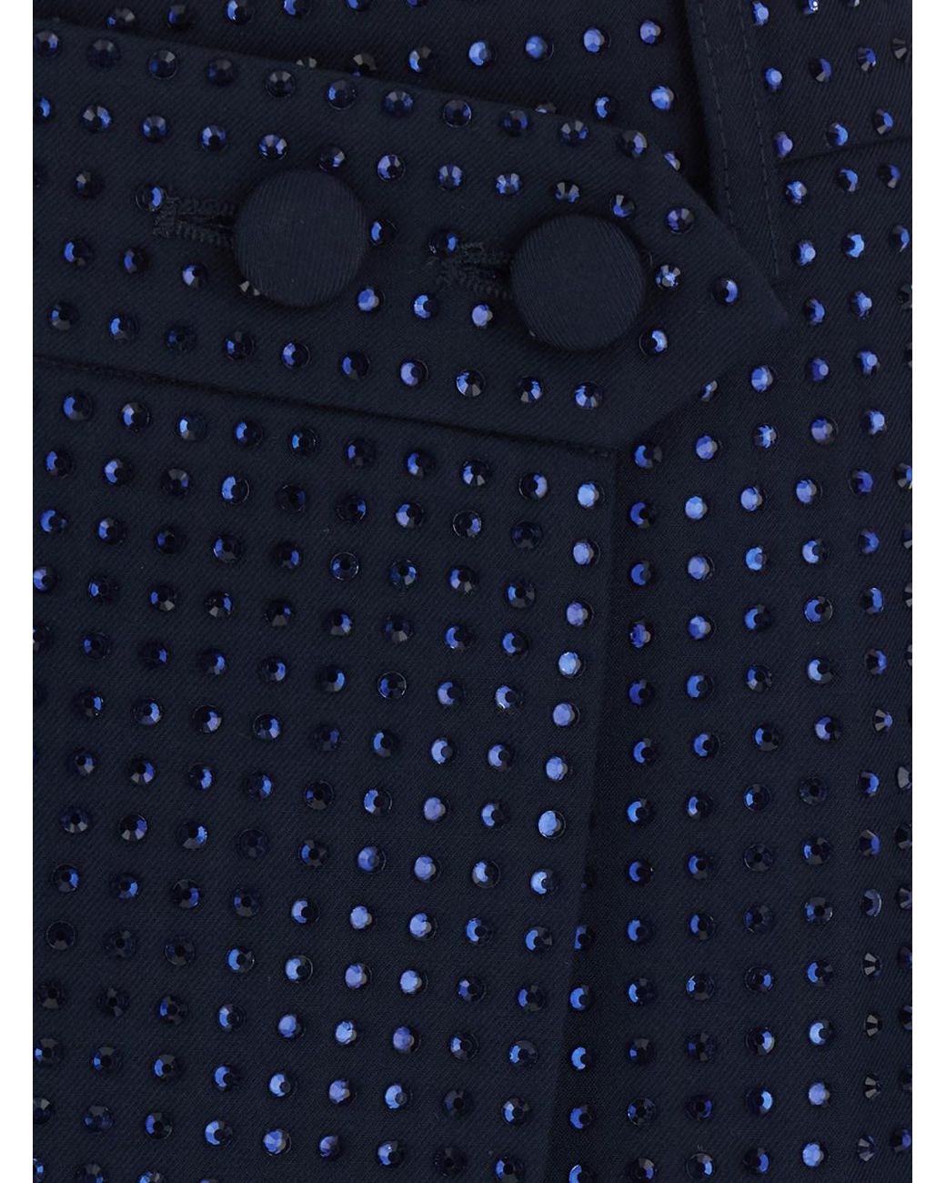 Pinko Blue Tech Fabric Skirt Polyester