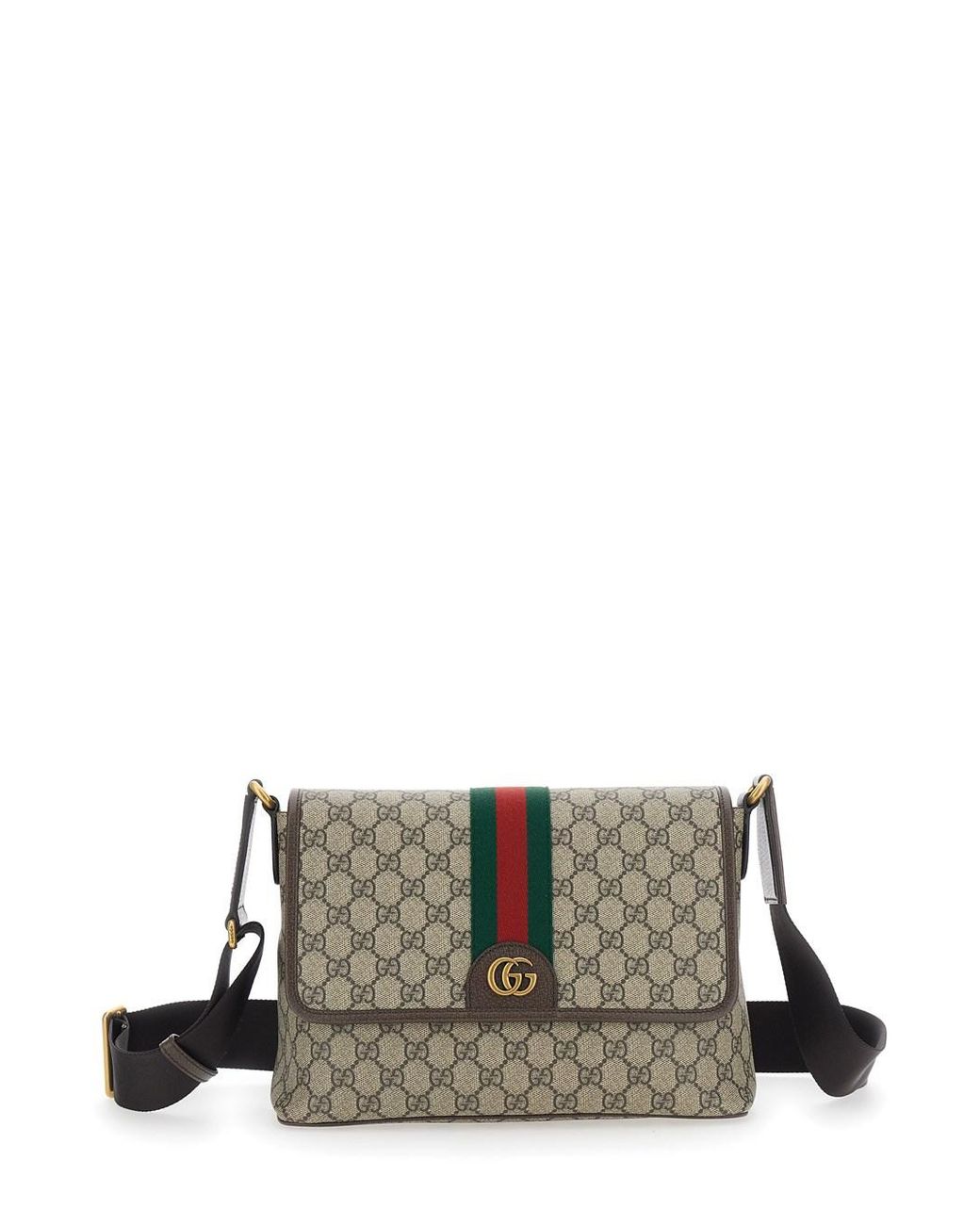 Gucci Natural Crossbody Bag "Ophidia" With Gg Canvas Tech Fabric For for men