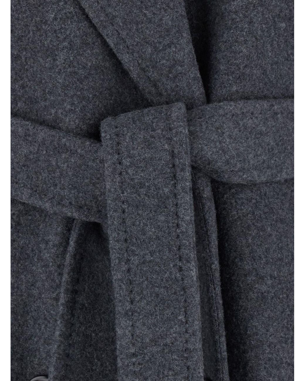Max Mara Blue Cashmere Coat Cadmio