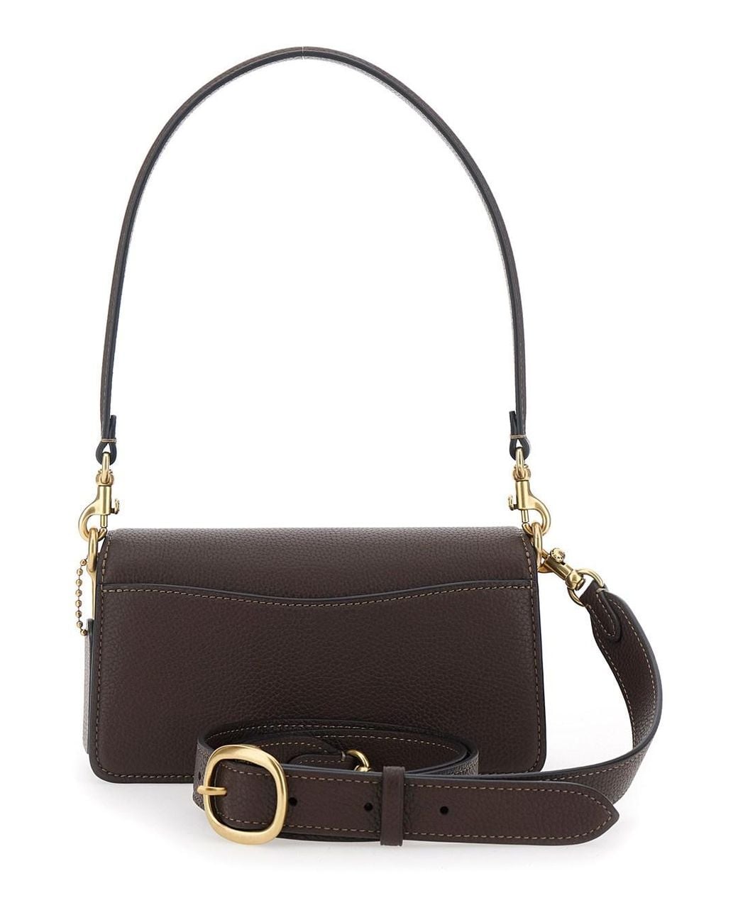 COACH Black Shoulder Bag 'Tabby' With Leather Details