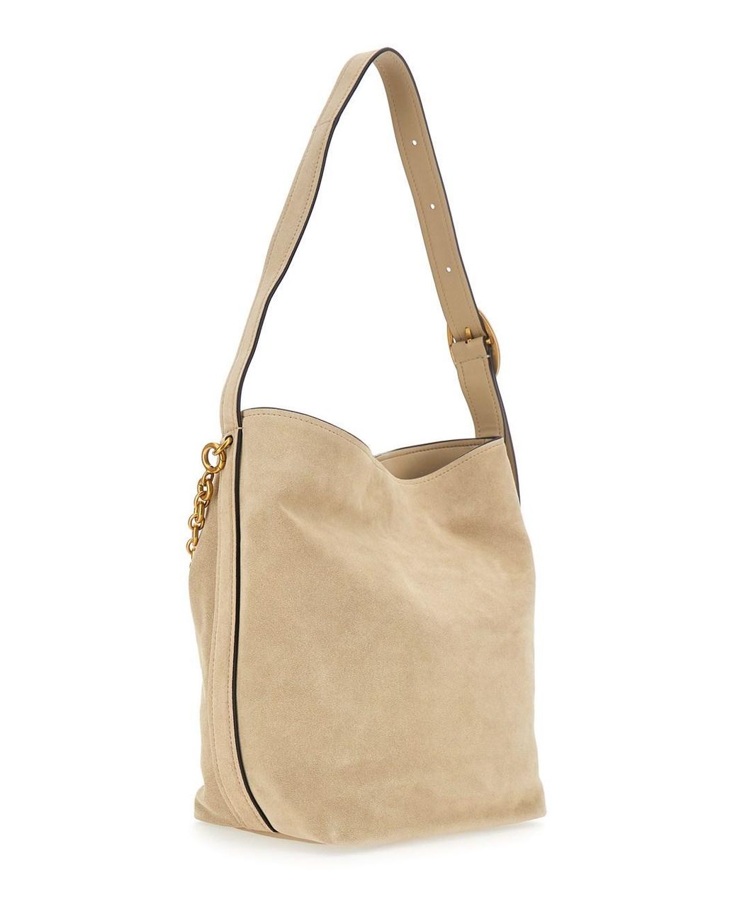 MICHAEL Michael Kors Natural Shoulder Bag Nolita Suede Cow Leather