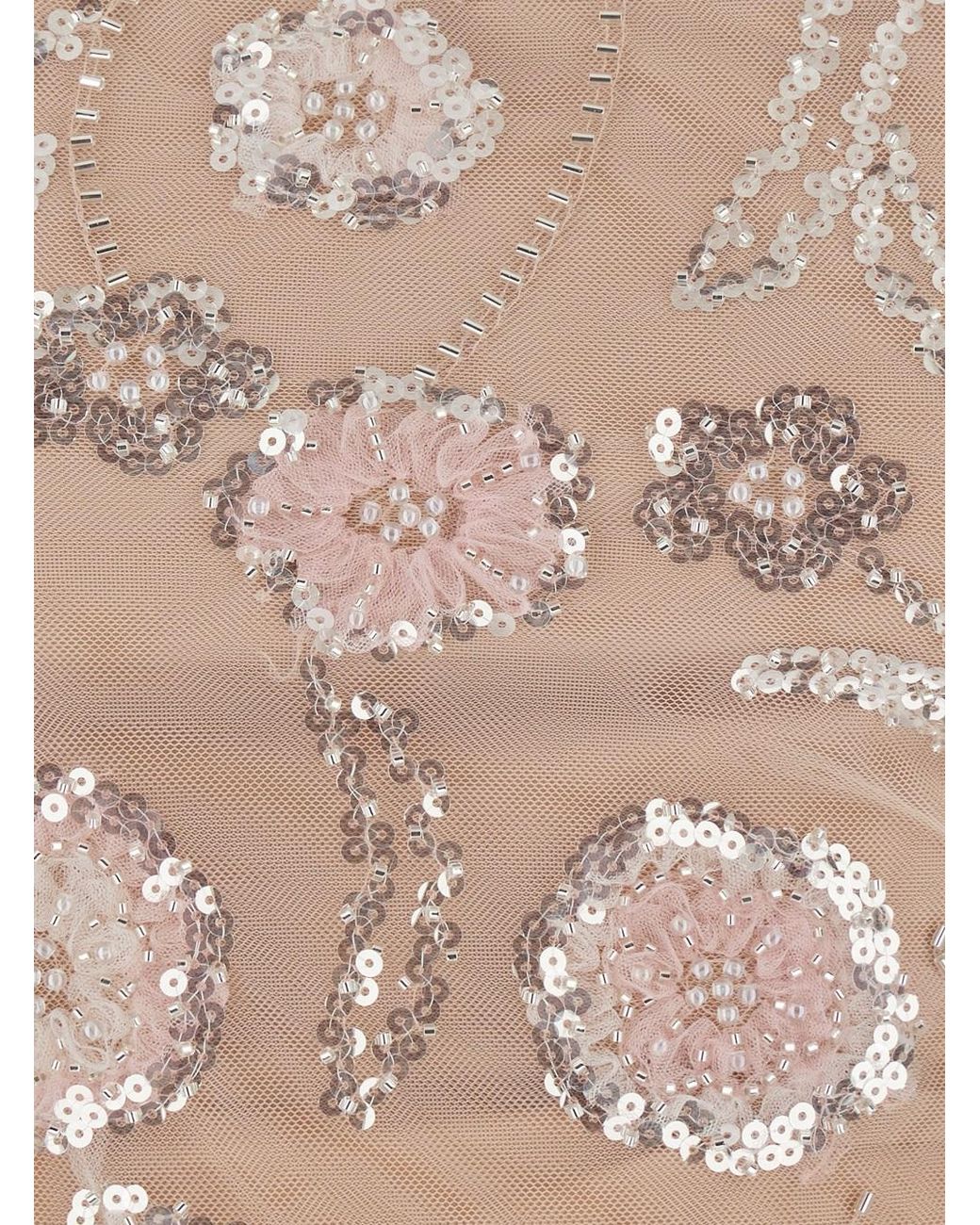 Self-Portrait Natural Dress Sequin