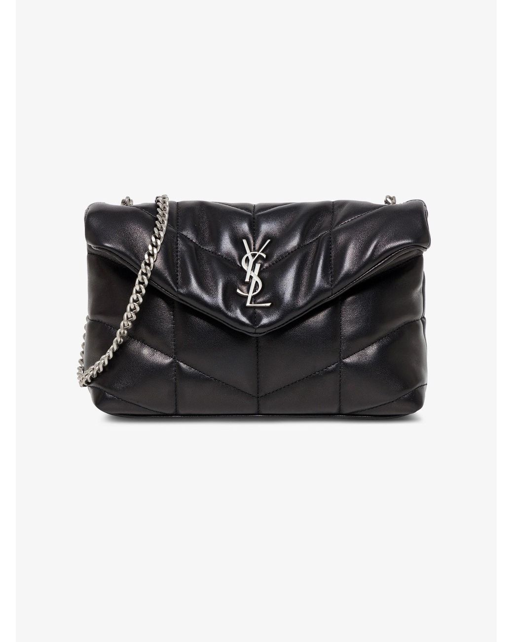 กระเป๋าสะพายYSL LOULOU PUFFER MINI BAG IN QUILTED LAMBSKIN BLACK