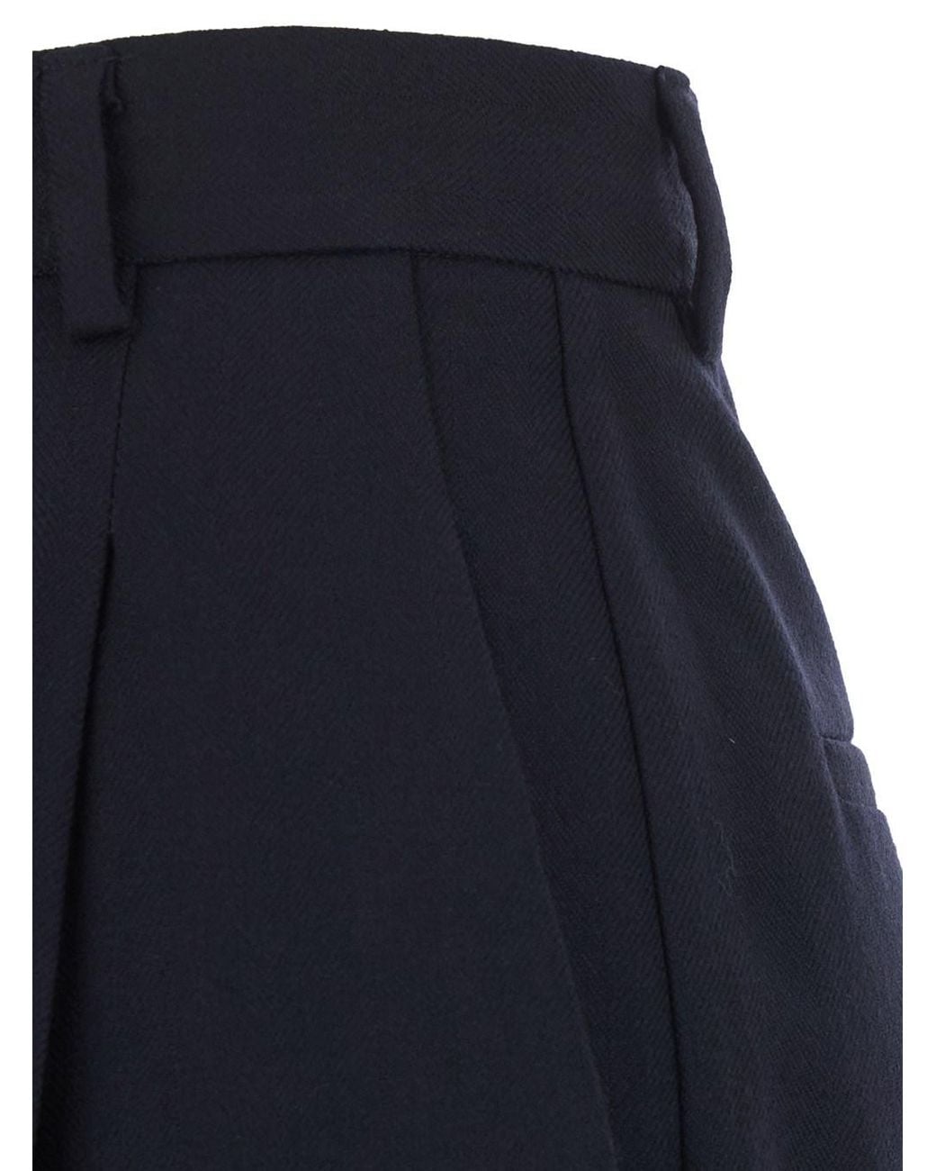 Jucca Blue Pleated Trousers