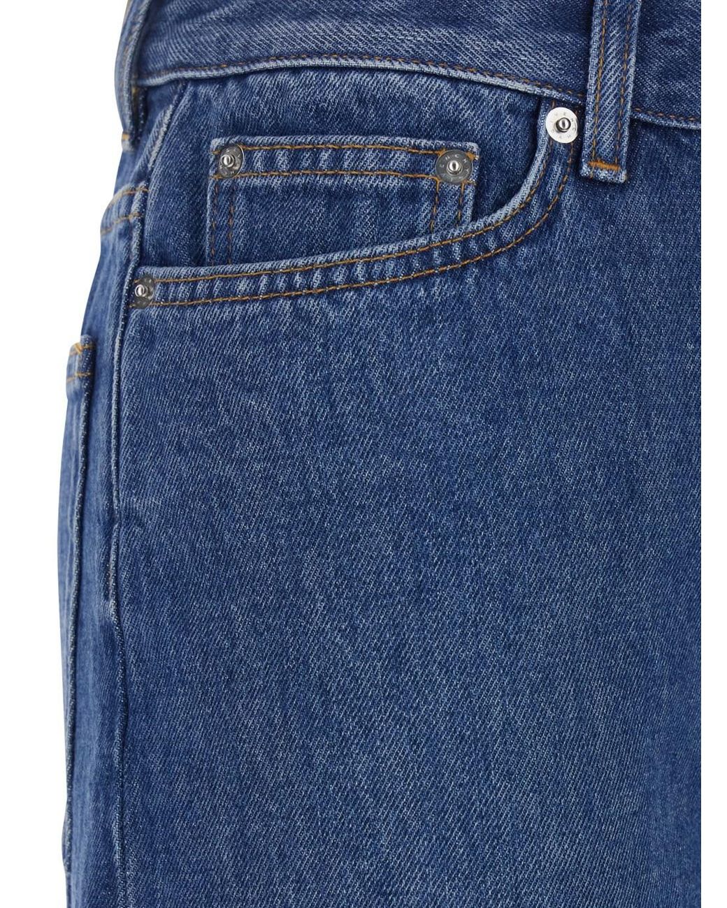 Givenchy Blue Pants With Belt Loops And Logo Patch On The Rear