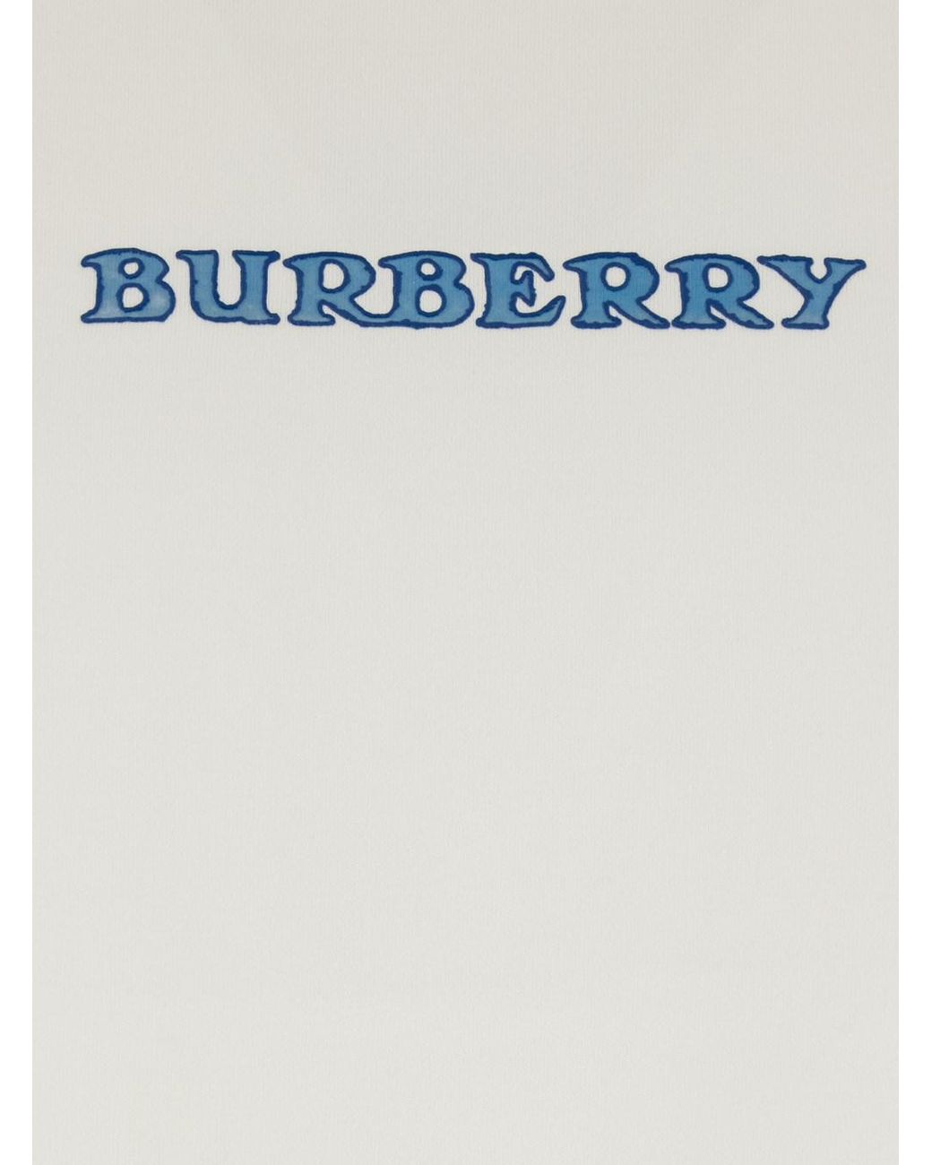Burberry White 'Ryan' T-Shirt With Logo On The Front And Maxi Logo On The Back for men
