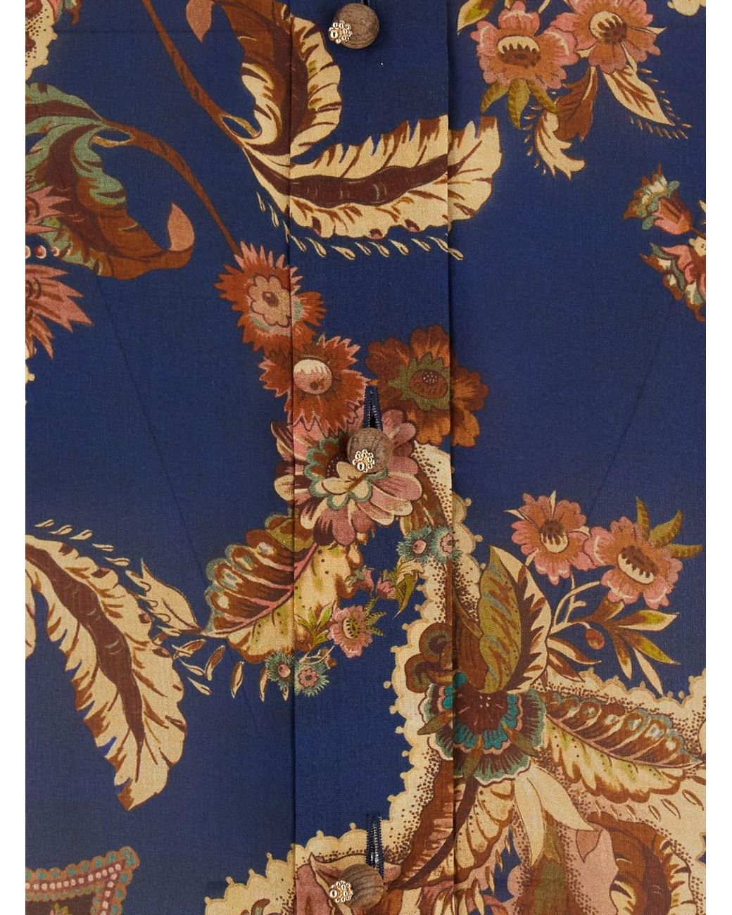 Zimmermann Blue Shirt Aster Relaxed Silk