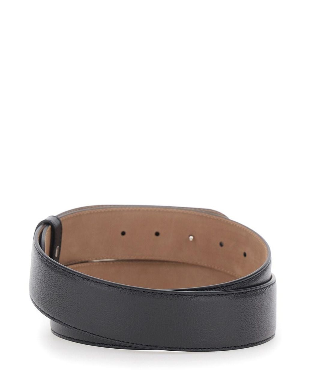 Gucci Black Belt With Horsebit On The Front for men