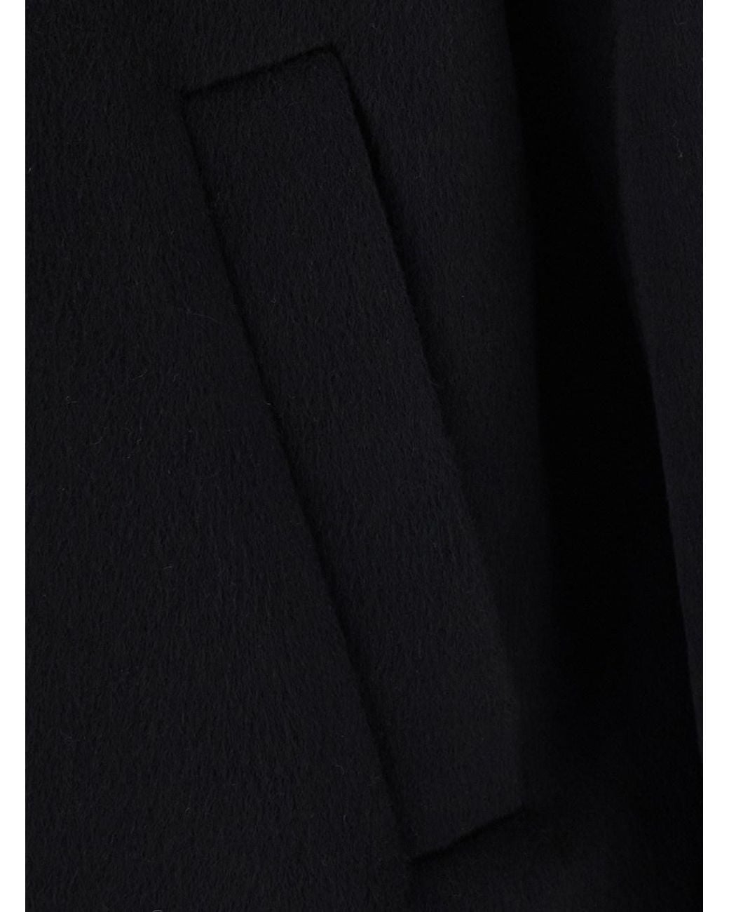 Low Brand Black Bomber Double Wool With Collar And Long Sleeves for men