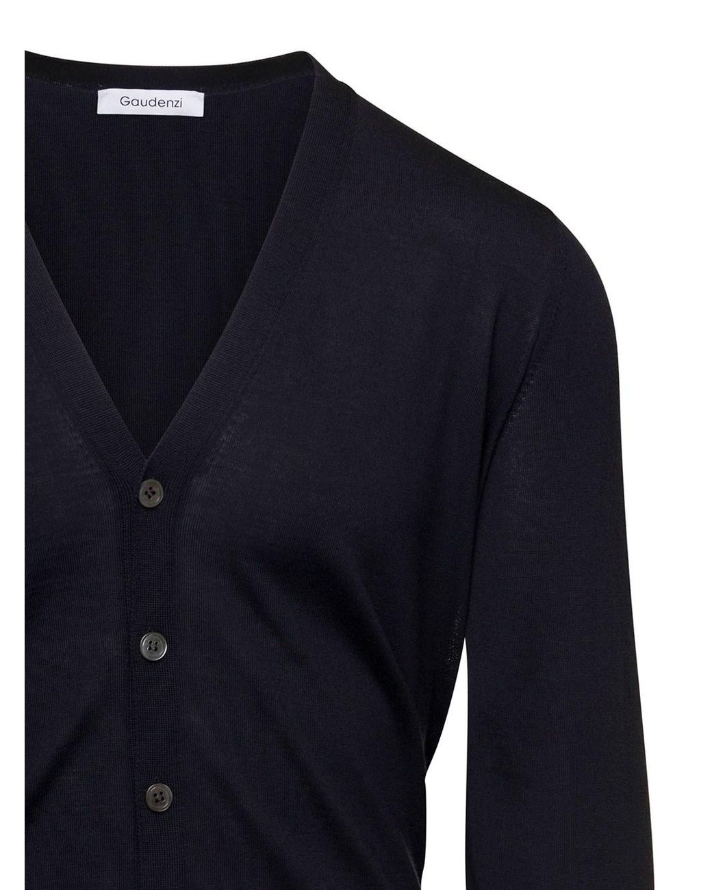 GAUDENZI Blue Cardigan With V-Neck And Long Sleeves for men