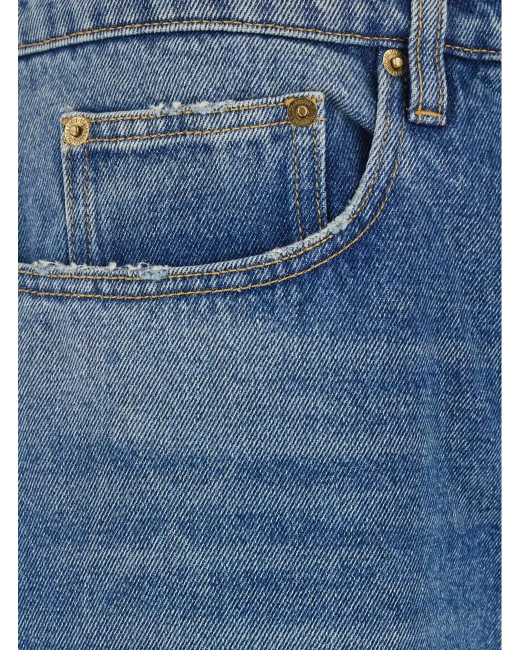 Golden Goose Deluxe Brand Blue Jeans With Belt Loops for men