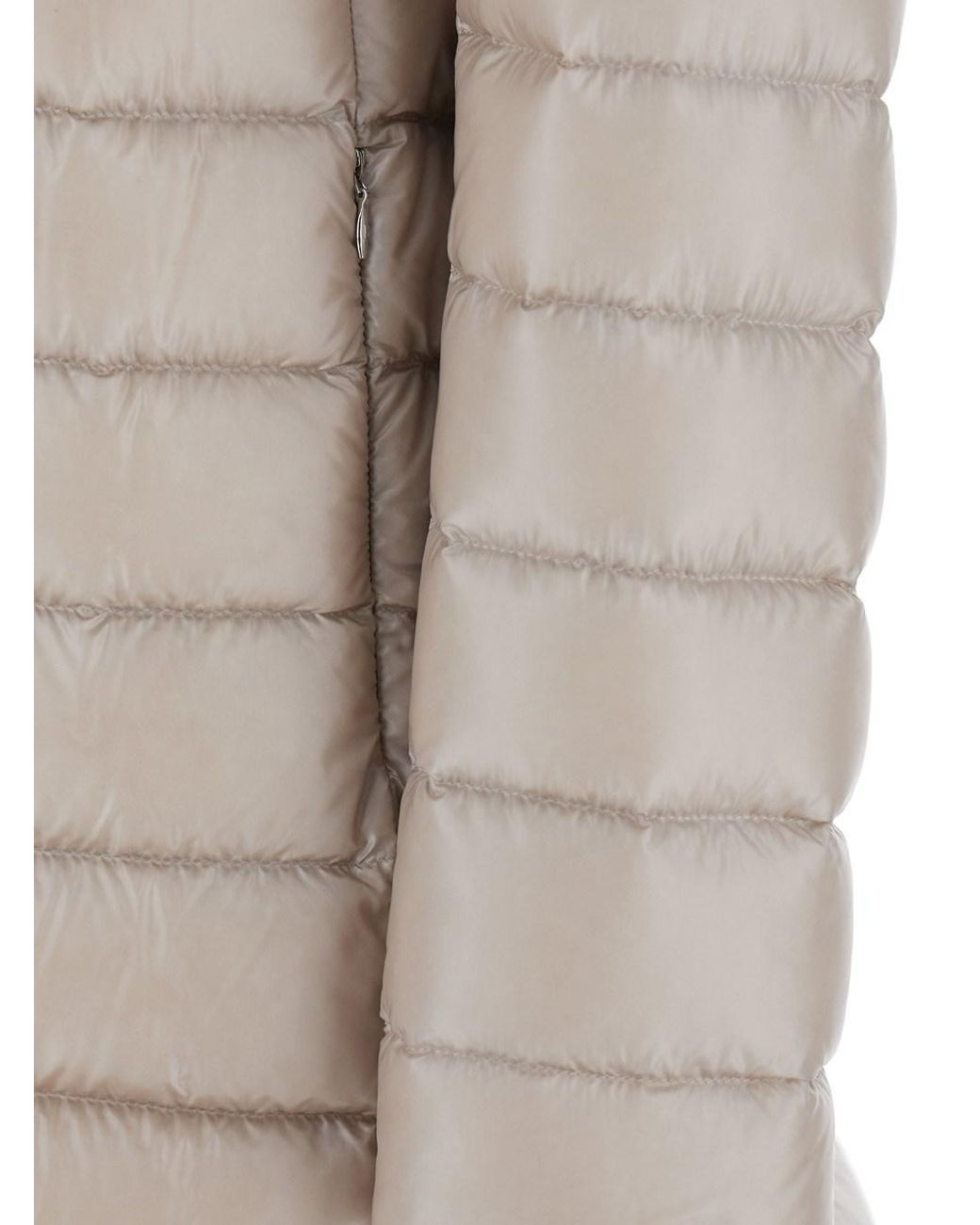 Herno Gray Down Jacket With Drawstring Hood