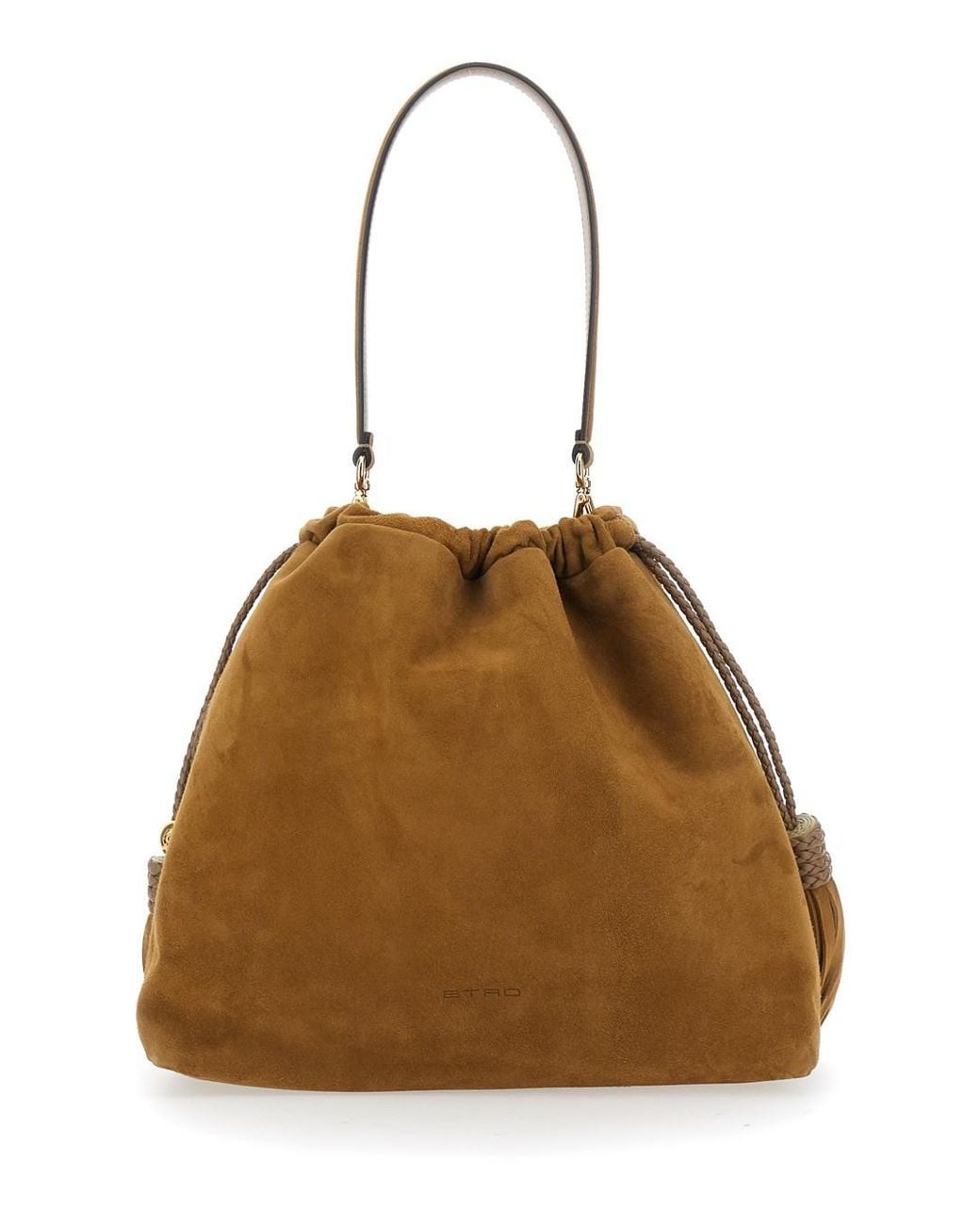 Etro Brown Shoulder Bag Kalispera Goat Leather