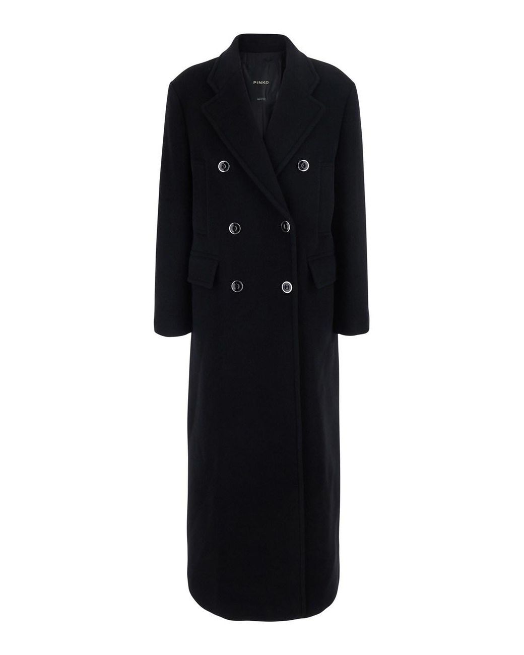 Pinko Black Wool Coat