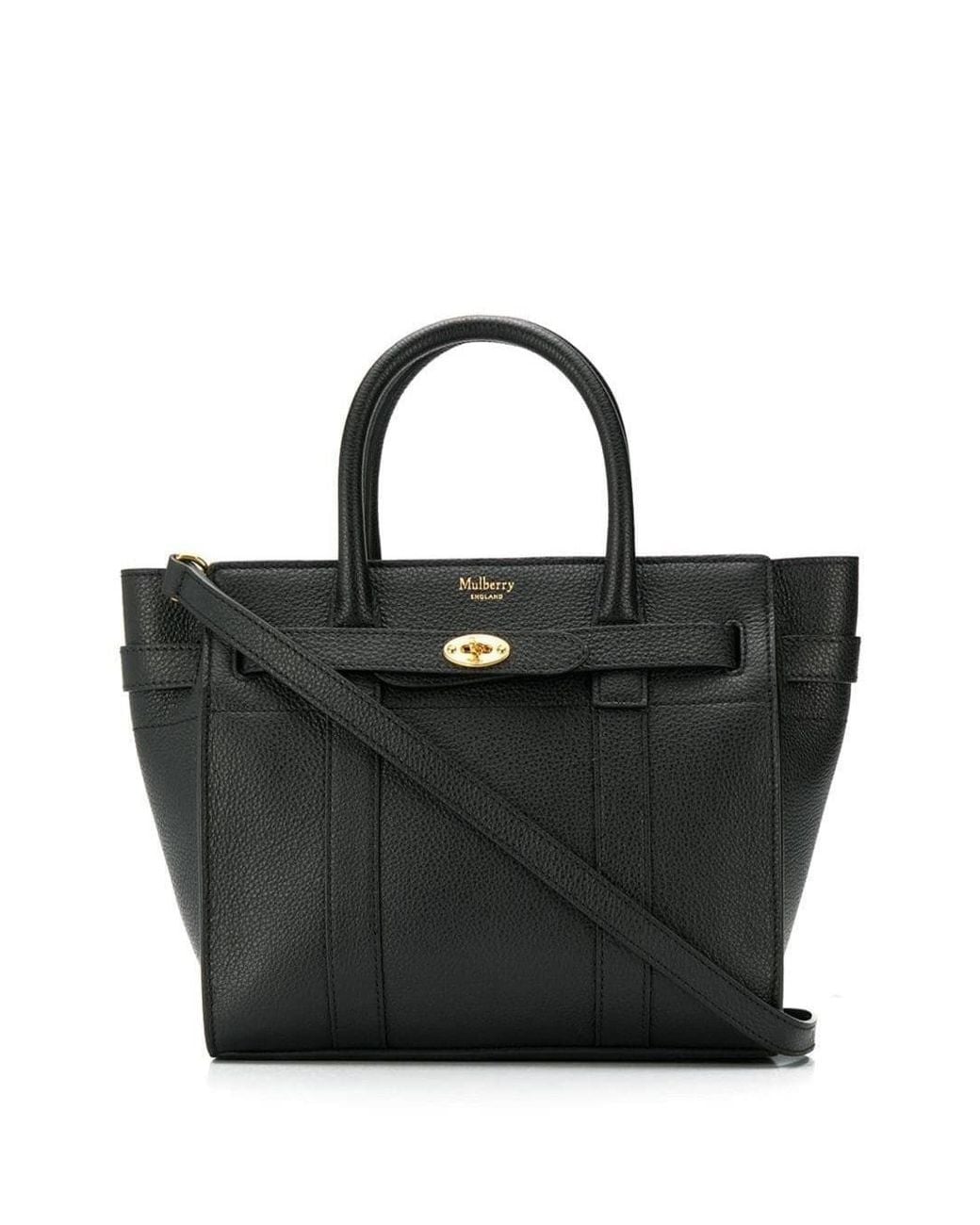 Mulberry Black Batswater Small Leather Handbag