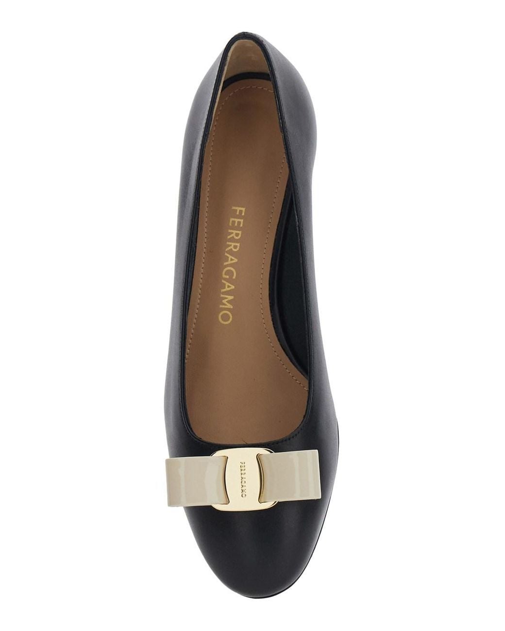 Ferragamo Multicolor 'Vara 2.0' Pumps With Low Block Heel And Logo Plaque On The Front