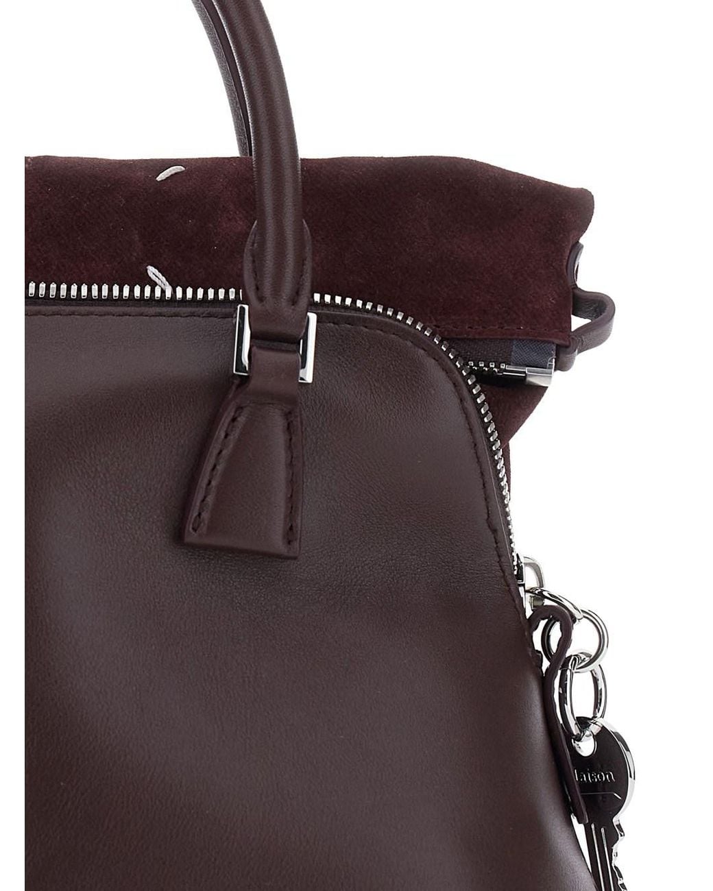 Maison Margiela Brown Handbag With Adjustable And Removable Shoulde
