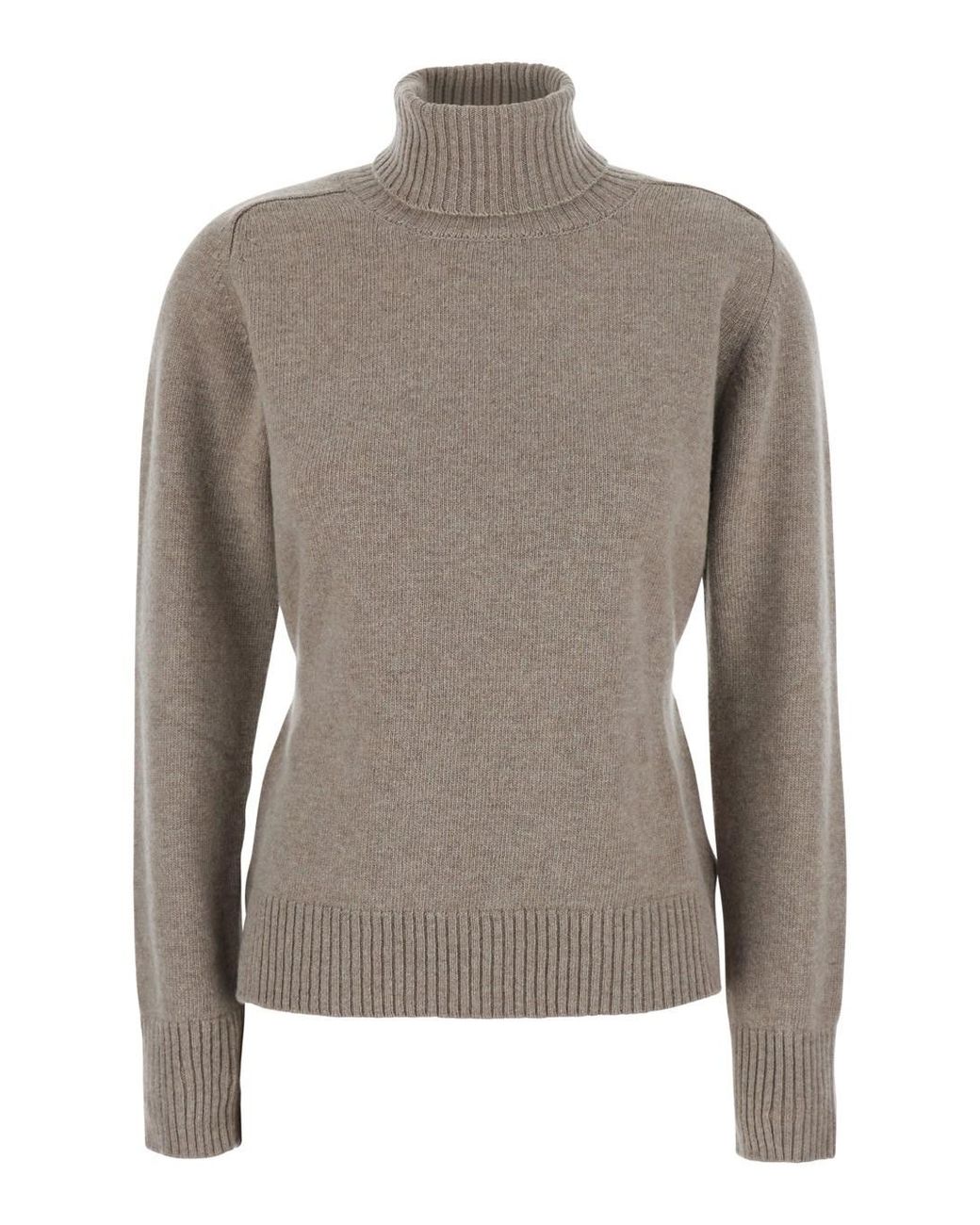 P.A.R.O.S.H. Gray P.A.R.O..H. Sweater High-Neck Wool Tops
