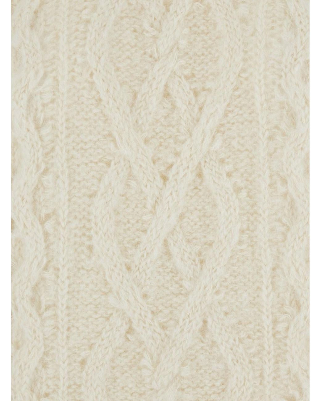 Isabel Marant White Knitted Crew Neck Sweater