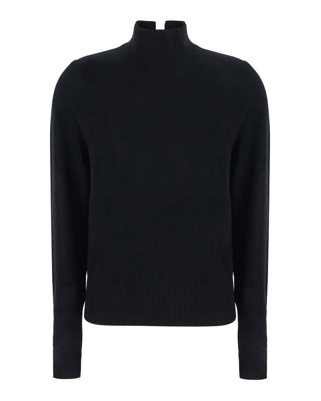 Pinko Black Wool And Cashmere Sweater Tops