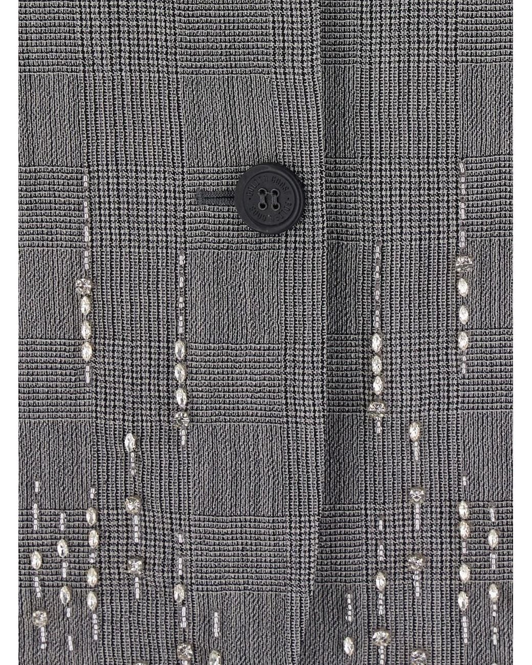 Golden Goose Deluxe Brand Gray Single-Breasted Wool Jacket