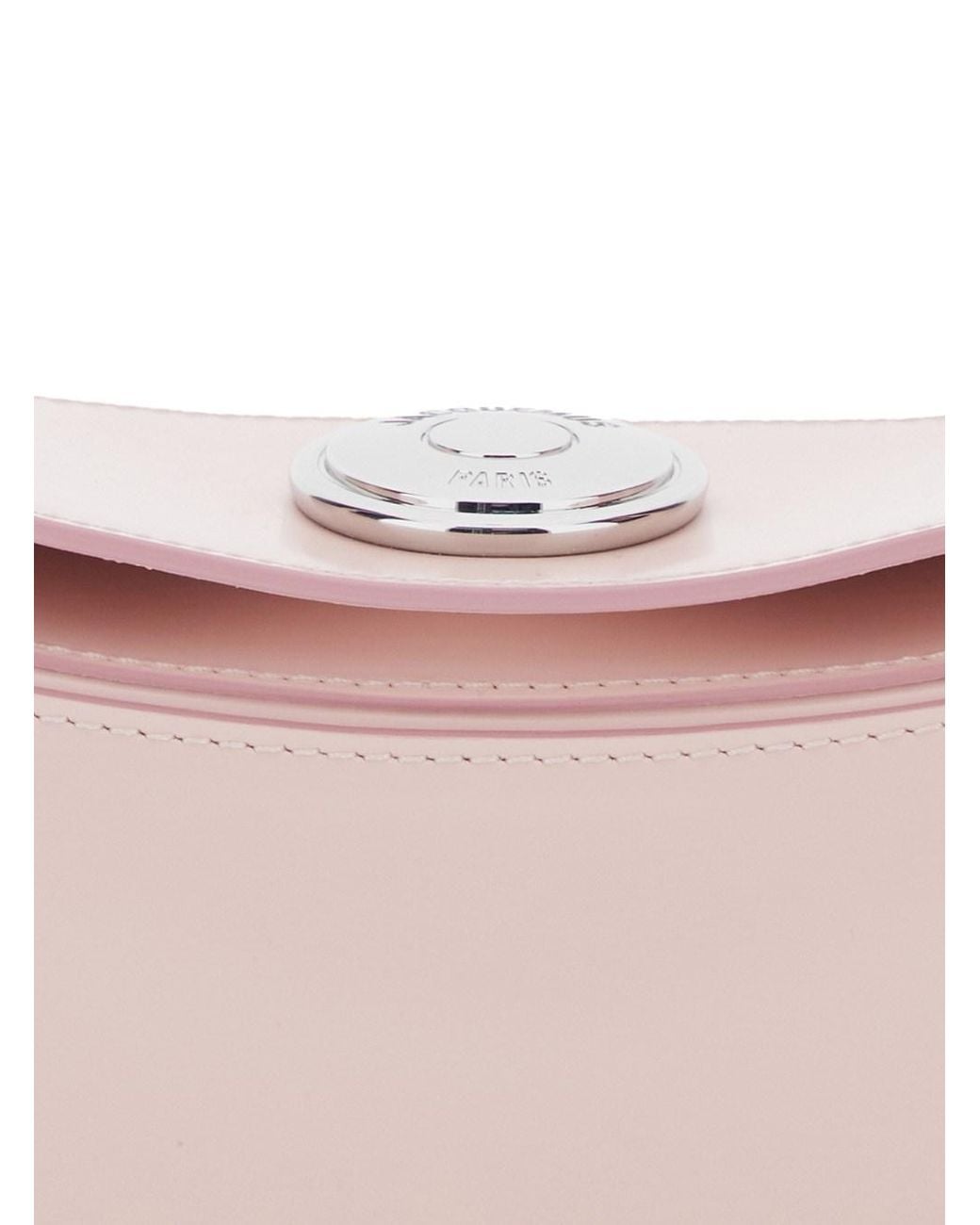 Jacquemus Pink Le Calisso Shoulder Bag With Engraved Snap Button