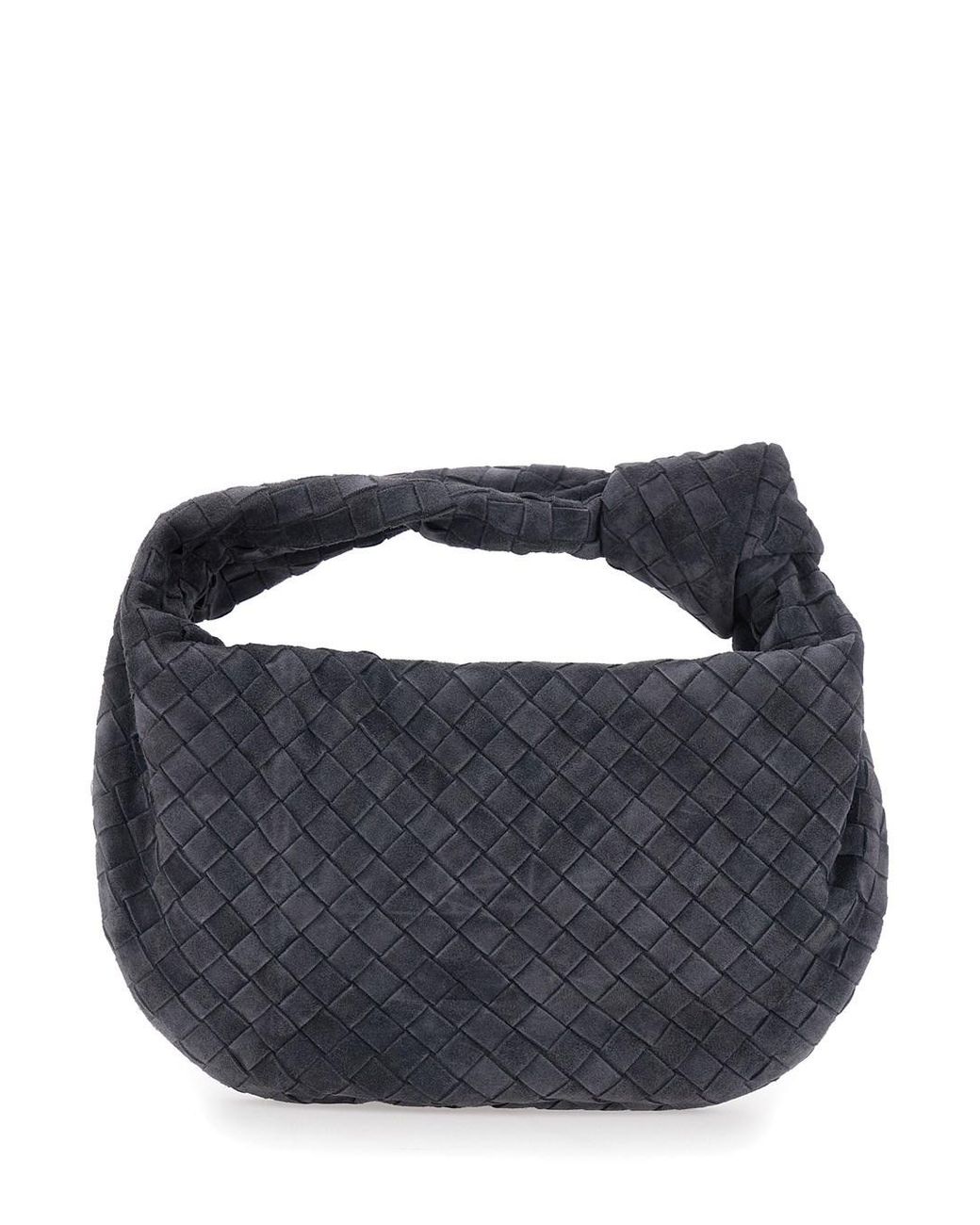 Bottega Veneta Blue 'Jodie' Shoulder Bag With Intreccio Motif