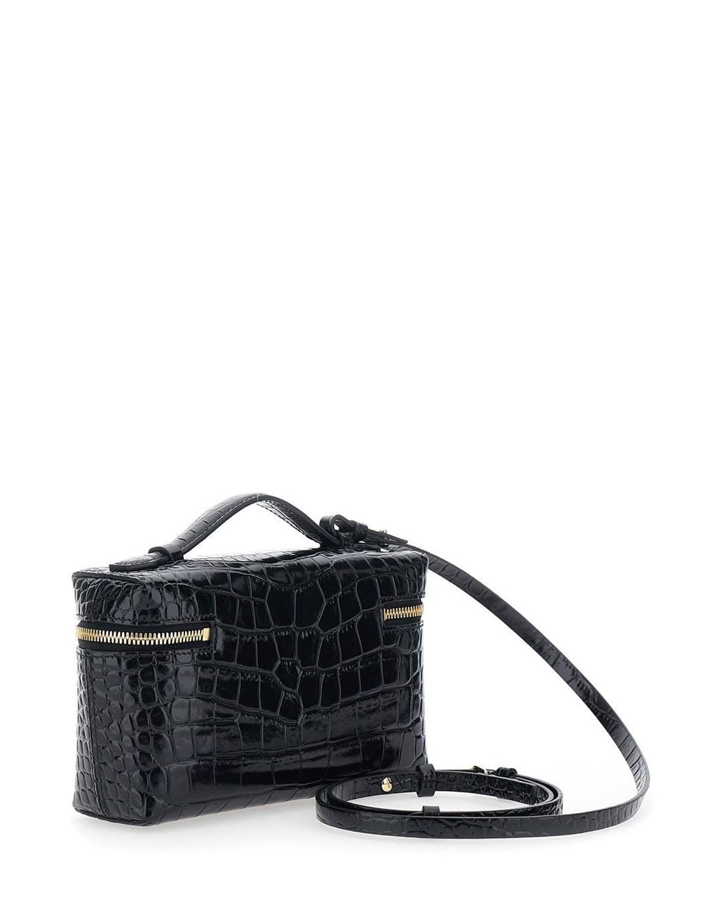 Victoria Beckham Black Crossbody Bag Patent Leather